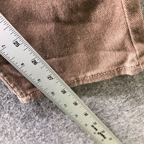 H&M Mom Jeans Womens 6 High Waisted Brown Stretch Tapered Relaxed - Picture 7 of 9